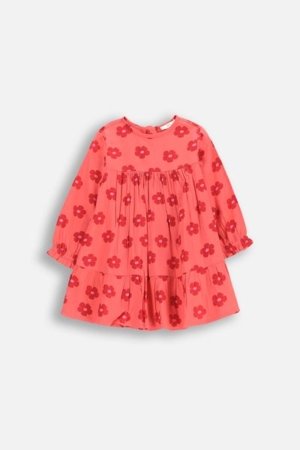 COCCODRILLO suknelė ilgomis rankovėmis NOSTALGIC MEADOW GIRL NEWBORN, rožinė, WC5128101NGN-025-086, 86 cm 