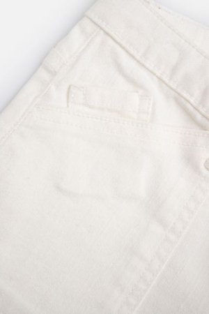COCCODRILLO šortai JEANS COLLECTION GIRL, balti, WC5123301JCG-001-164, 164 cm 