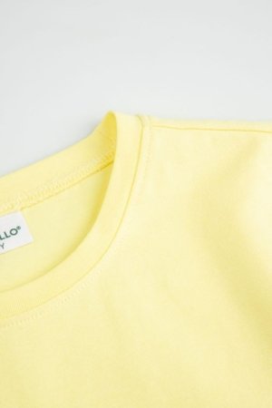 COCCODRILLO marškinėliai trumpomis rankovėmis, geltoni, WC6143201FGK-004-122 