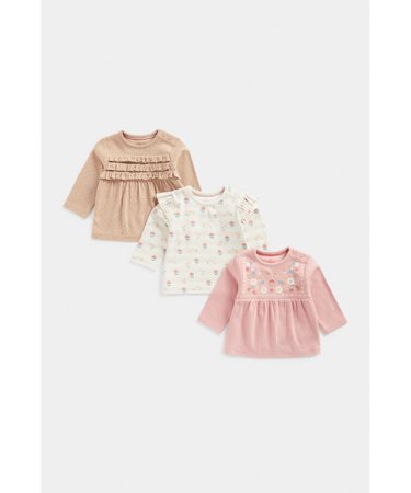 MOTHERCARE marškinėliai ilgomis rankovėmis 3 vnt., FB373 