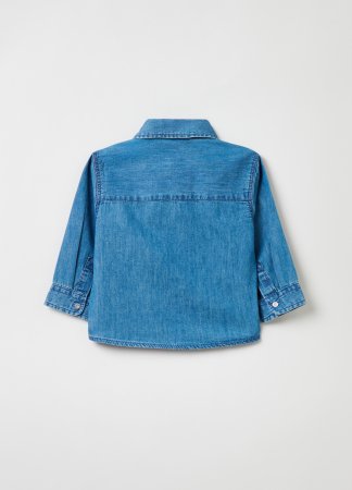 OVS BOY9-36M SHIRTS L/S 2M 18-24 BLUE 001832265 
