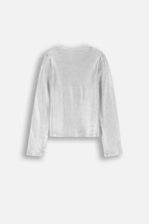 COCCODRILLO marškinėliai ELEGANT PARTY GIRL, silver, ZC4143101EPG-024-164, 164 cm 