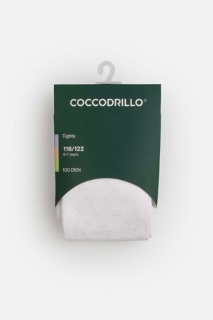 COCCODRILLO pėdkelnės, baltos, dydis 