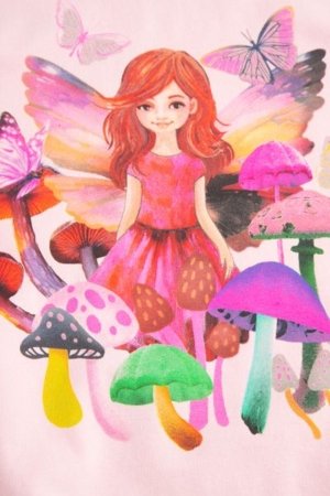 COCCODRILLO marškinėliai ilgomis rankovėmis DREAM DIARIES GIRL KIDS, rožiniai, WC5143101DGK-033-122, 122 cm 