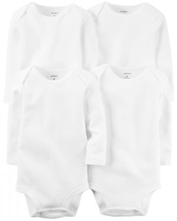 CARTER'S smėlinukas ilgomis rankovėmis, 4 vnt., 1L930610 1L930610