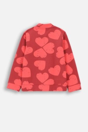 COCCODRILLO džemperis HEARTS GIRL KIDS, claret, ZC4132201HGK-017-122, 122 cm 