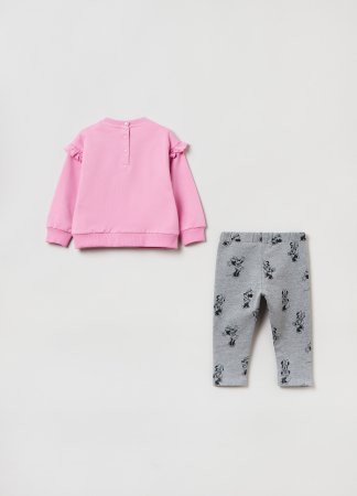 OVS GIRL9-36M JOGGING L/S 2M 9-12 PINK/GREY 001843591 001843591