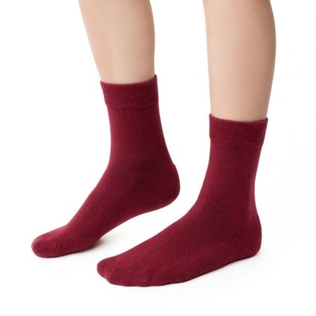 STEVEN merino vilnos kojinės, bordo spalvos, Art.190 UE004, 29-31 dydis 