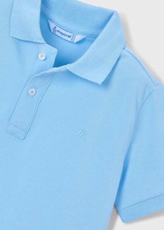 MAYORAL polo marškinėliai trumpomis rankovėmis, sky blue, 150-15, 116  cm 