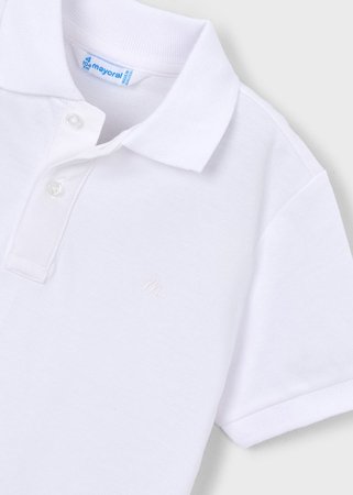 MAYORAL polo marškinėliai trumpomis rankovėmis, white, 150-16, 116  cm 