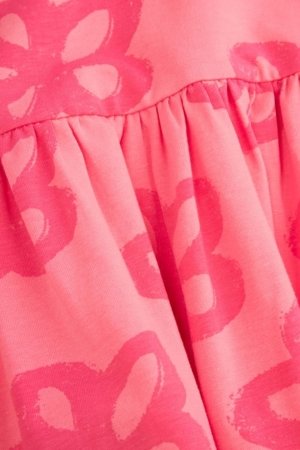 COCCODRILLO suknelė trumpomis rankovėmis, rožinė, WC6129202RGK-025-122, 122 cm 