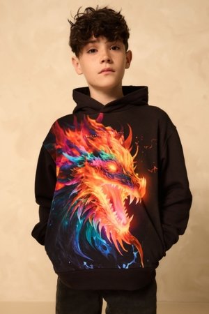 NEXT džemperis su gobtuvu, F19703, 152 cm