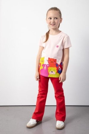 COCCODRILLO marškinėliai ACADEMY GIRL KIDS, rožiniai, cm 
