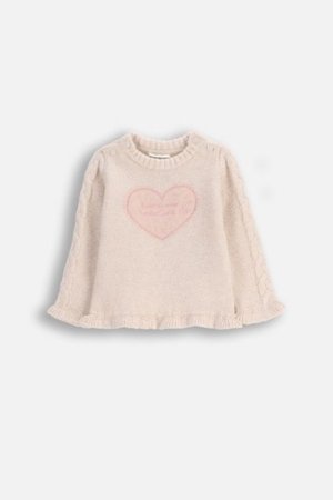 COCCODRILLO megztinis HAPPY PUPPY GIRL NEWBORN, kreminės, ZC5172101HGN-002-086, 86 cm 