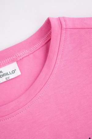 COCCODRILLO marškinėliai trumpomis rankovėmis EVERYDAY GIRL B, tamsiai rožini, WC5143211VGB-008-152, 152 cm 