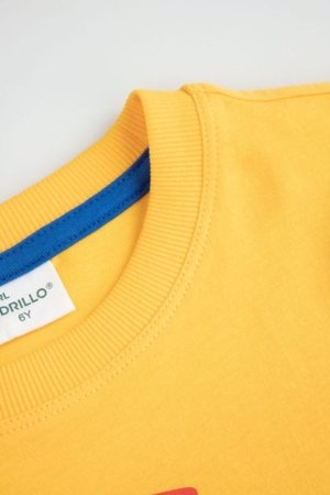 COCCODRILLO marškinėliai CITY BUILDER BOY KIDS, geltoni, ZC5143201CBK-004-104, 104 cm 