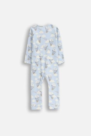 COCCODRILLO šliaužtinukas ilgomis rankovėmis UNDERWEAR SPECIAL BOY, mėlynas, WC5404201USB-036-086, 86 cm 
