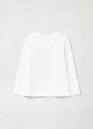 OVS BOY3-10Y T-SHIRT L/S 2M 9-10 WHITE 001829101 001829101