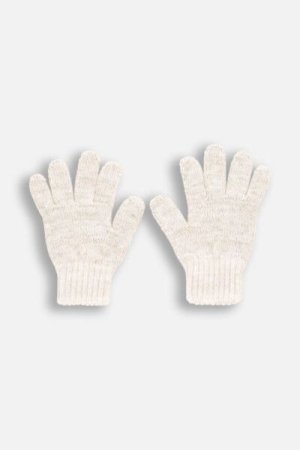 COCCODRILLO pirštuotos pirštinės ACCESSORIES WINTER GIRL, smėlio spalvos, ZC4360302AWG-002-XXL, XXL cm 