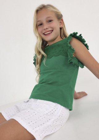 MAYORAL marškinėliai be rankovių 8G, emerald, 6060-55 6060-55