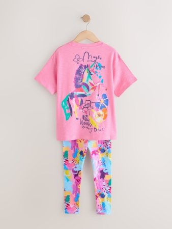 NEXT marškinėliai trumpomis rankovėmis ir tamprės, G06197, 134 cm 