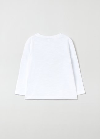 OVS BOY9-36M T-SHIRT L/S 2M 30-36 WHITE 001819269 001819269