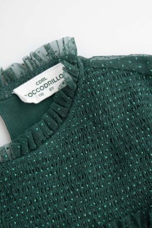 COCCODRILLO suknelė, žalia, ZC5128105EJG-011-152, 152 cm 