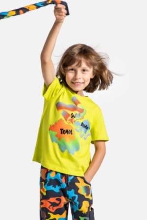 COCCODRILLO marškinėliai DIGITAL BOY KIDS, žali, ZC4143201DBK-011-122, 122 cm 