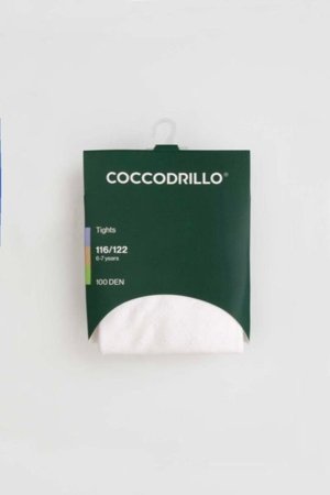 COCCODRILLO pėdkelnės TIGHT VISCOSE, baltos, ZC5380701TVP-001-092, 92/98 cm 