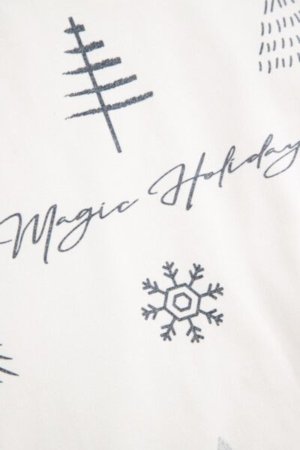 COCCODRILLO marškinėliai MERRY XMAS, ecru, ZC4143106MER-003-164, 164 cm 