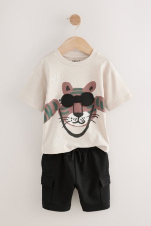 NEXT marškinėliai trumpomis rankovėmis ir šortai, E63602, 80-86 