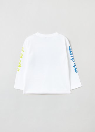 OVS BOY9-36M T-SHIRT L/S 2M 30-36 WHITE 001819384 001819384