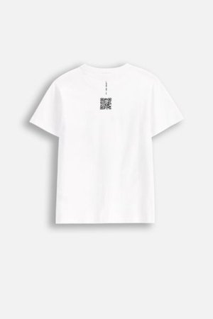 COCCODRILLO marškinėliai trumpomis rankovėmis EVERYDAY UNISEX A, balti, WC5143201VUA-001-152, 152 cm 