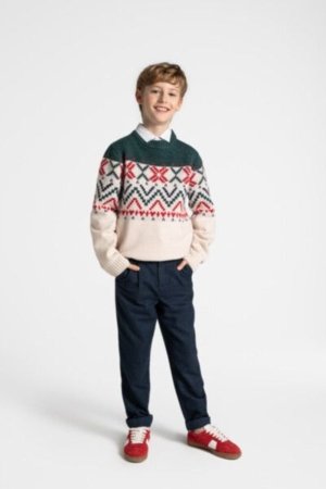 COCCODRILLO megztinis ELEGANT JUNIOR BOY, multicoloured, ZC4172101EJB-022-164, 164 cm 