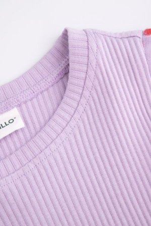 COCCODRILLO marškinėliai trumpomis rankovėmis REBEL GIRL KIDS, violetiniai, WC5143202RGK-016-122, 122 cm 