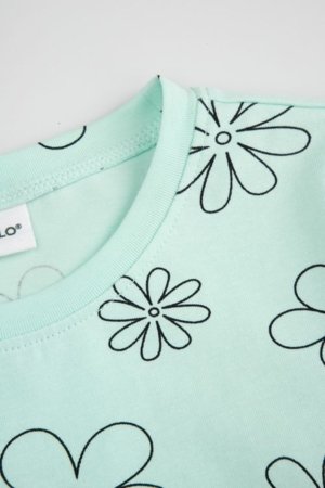 COCCODRILLO suknelė trumpomis rankovėmis, žalia, dydis 