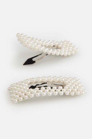 COCCODRILLO plaukų segtukai, balti, WC6311757PBJ-003-000,  