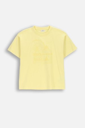 COCCODRILLO marškinėliai trumpomis rankovėmis, geltoni, WC6143201FGJ-004-134, 134 dydis 