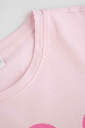 COCCODRILLO marškinėliai trumpomis rankovėmis EVERYDAY GIRL B, rožiniai, WC5143207VGB-007-152, 152 cm 