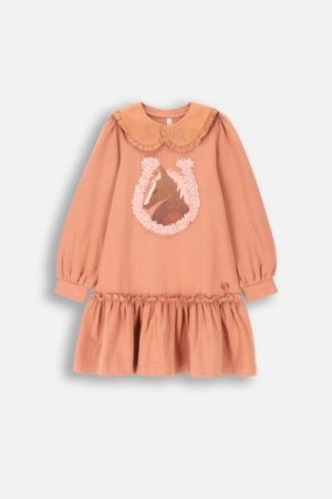 COCCODRILLO suknelė RODEO GIRL KIDS, powder pink, ZC4129102RGK-033-122, 122 cm 