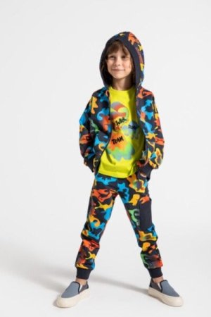 COCCODRILLO sportinės kelnės DIGITAL BOY KIDS, multicoloured, ZC4120101DBK-022-122, 122 cm