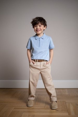 COCCODRILLO kelnės, smėlio spalvos, WC6119101EJB-002-134, 134 cm 