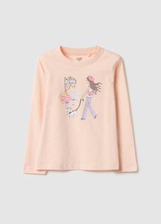 OVS marškinėliai ilgomis rankovėmis, 110 cm, 002558294 