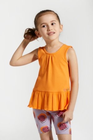 COCCODRILLO marškinėliai be rankovių OCEAN WONDERS KIDS, oranžiniai, WC4143301OWK-006-116, 116 cm 
