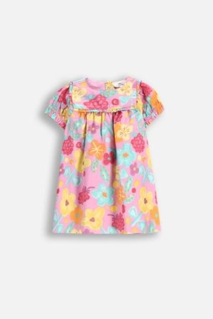 COCCODRILLO suknelė trumpomis rankovėmis MAXITROPIC GIRL NEWBORN, spalvota, WC5128201MGN-022-086, 86 cm 