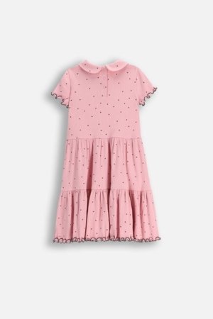 COCCODRILLO suknelė trumpomis rankovėmis, rožinė, WC6129201HGK-007-122, 122 cm 