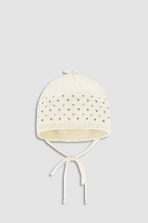 COCCODRILLO kepurė ACCESSORIES SPRING GIRL, ecru, WC3364103ASG-003 WC3364103ASG-003-042