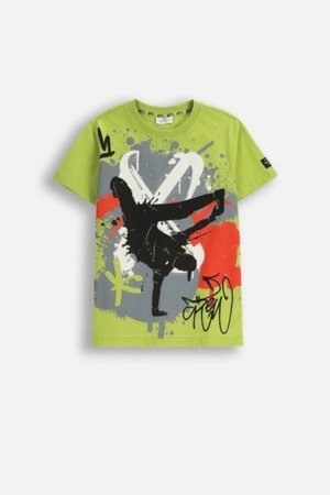 COCCODRILLO marškinėliai SPORTS BOY JUNIOR, žali, cm 