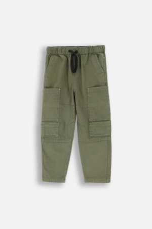 COCCODRILLO sportinės kelnės GRUNGE SWAMP BOY KIDS, žalios, ZC4119101GBK-011-122, 122 cm