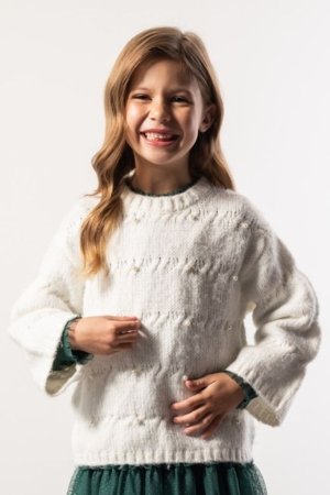 COCCODRILLO megztinis, kreminis, ZC5172102EPG-003-116, 116 cm 